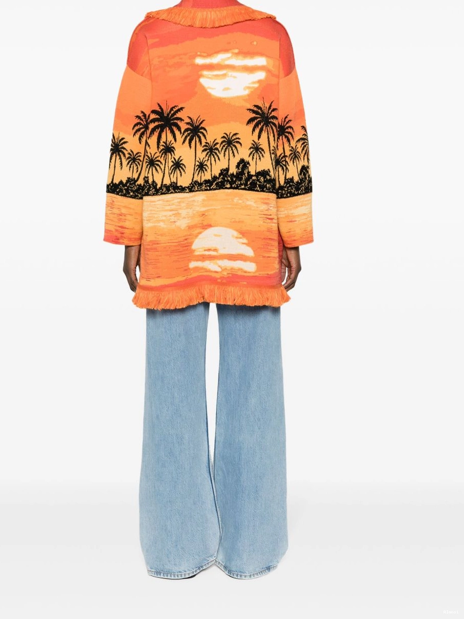 Cheap Women sunset-print cardigan Alanui Keralda 0809
